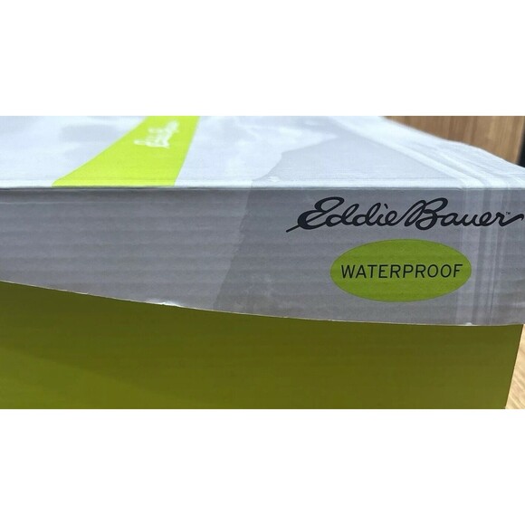 Eddie Bauer Lincoln Rock WATERPROOF HIKING color Bungee cord Men size 12 M Boots - Picture 9 of 9